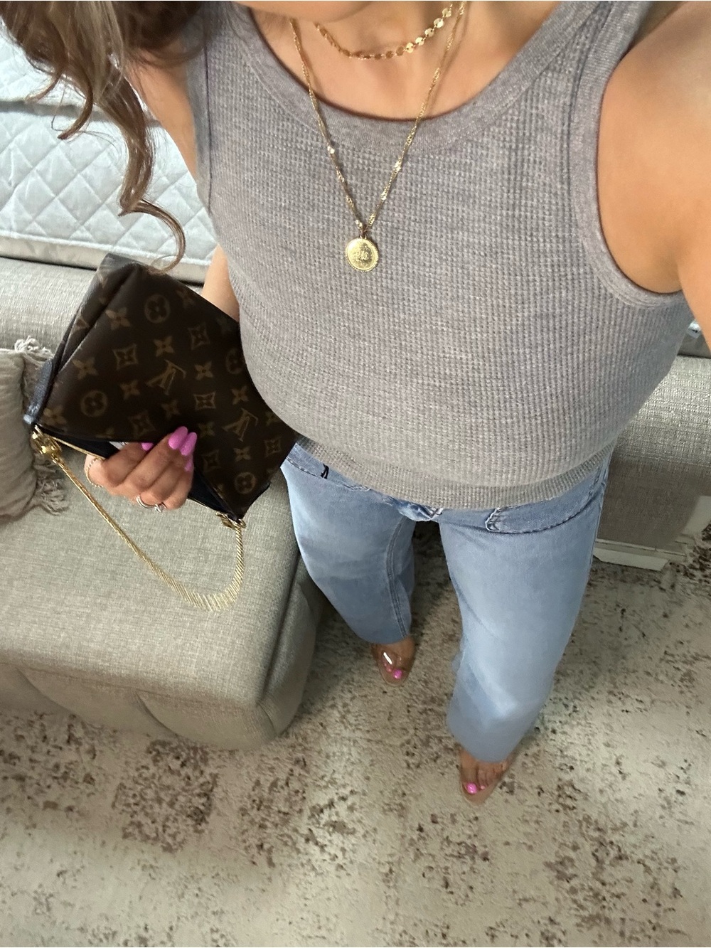 New๐Light-wash Luxe Wide Leg Denim - Picture 6 of 7
